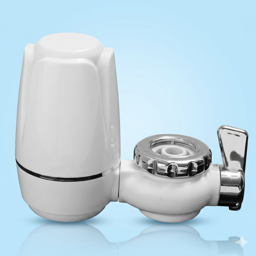 FILTRO DE AGUA PARA GRIFO CON CARTUCHO CERAMICO PURIFICADOR