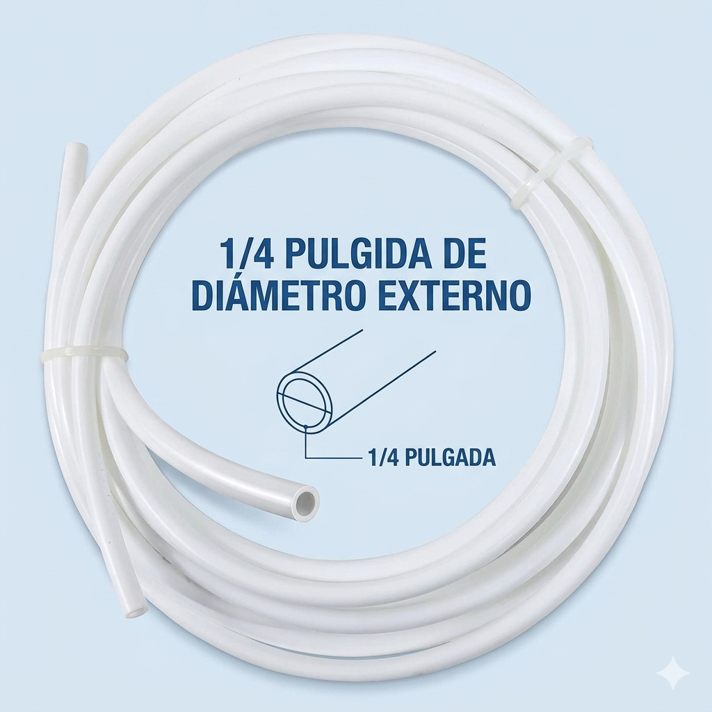 MANGUERA ECOFILTER 1/4 - 6.3MM X METRO